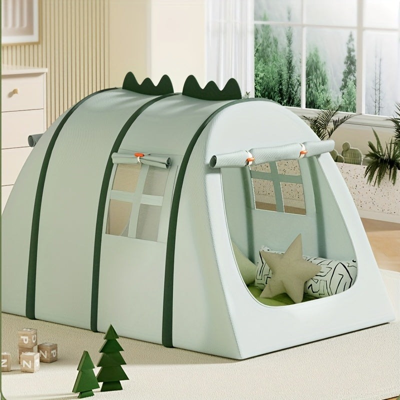 Green Dinosaur Oxford Cloth Kids Tent with Net
