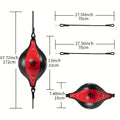 Double End Bag for MMA Training - Speed, Agility, and Reaction Punching Ball(Red)