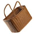 Woven Wicker Basket With Handle