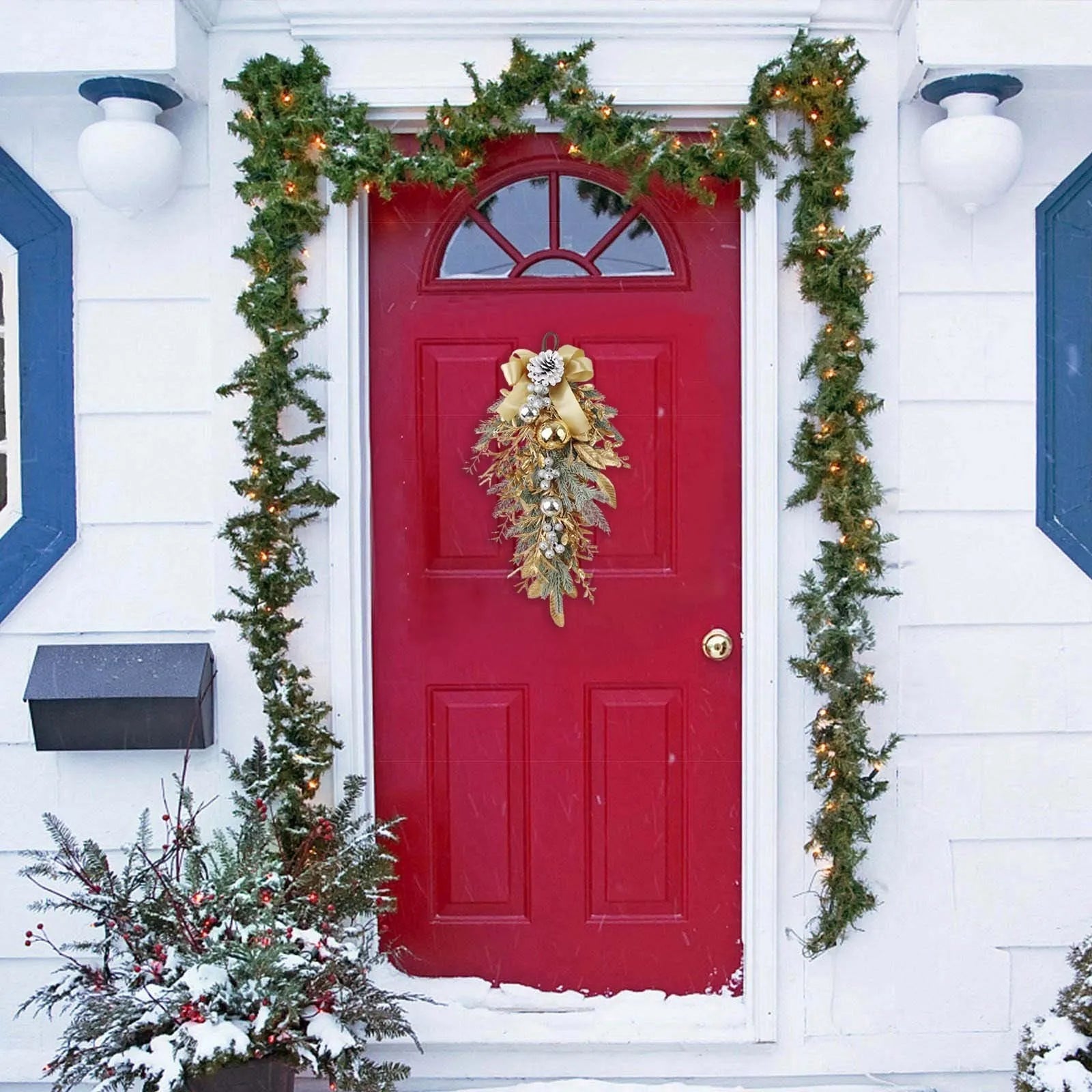 Christmas Wreath Shape For Front Door