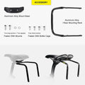 13L Bike Saddlebag with Stabilizer Rack Rainproof Storage Set Black
