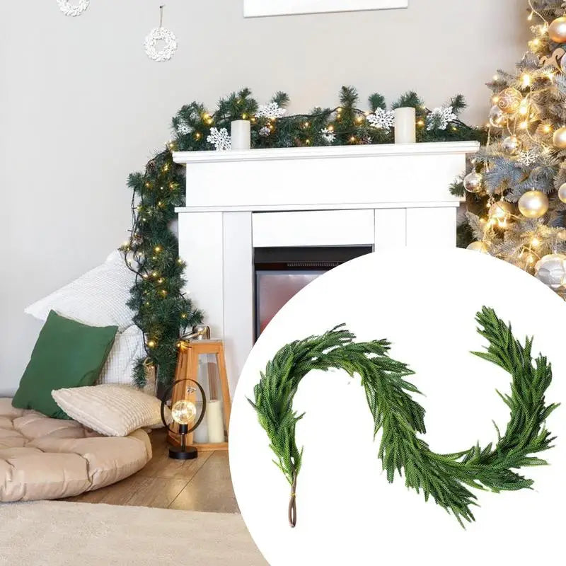 Real Touch Norfolk Pine Christmas Garland