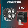 LED Spot Work Light - 12V/24V Fog Lights Driving